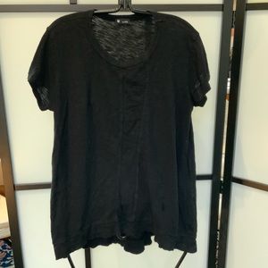 Wilt Cotton Top: ribbed front detail and banded hem.* BUNDLE AND SAVE!